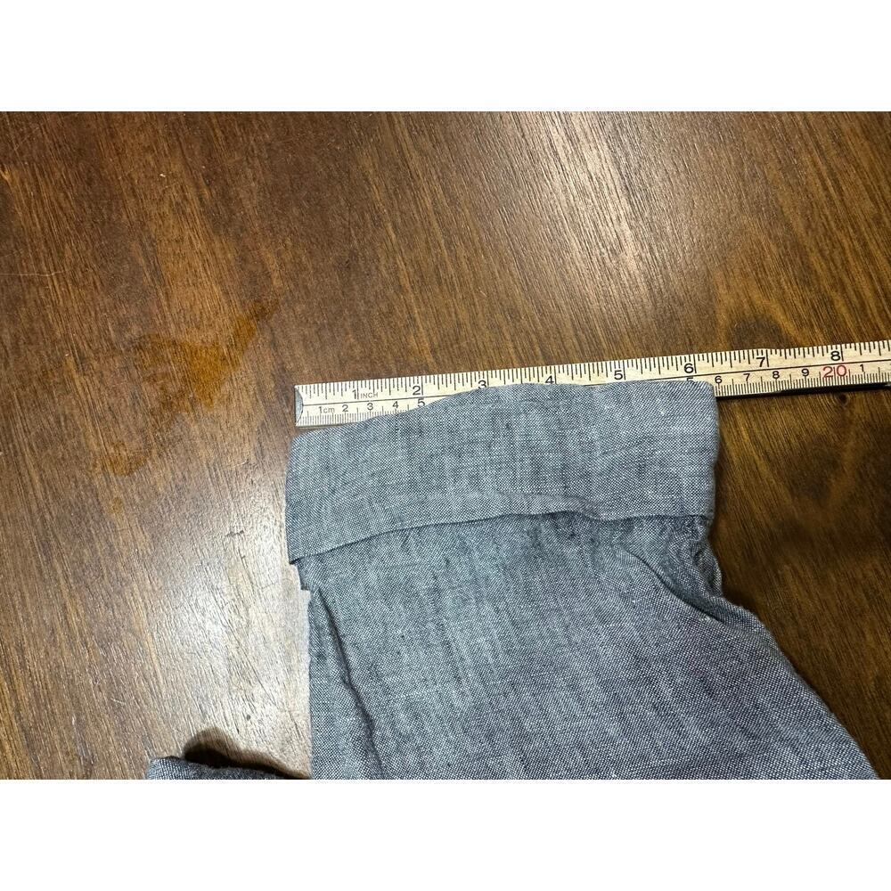 Athleta Linen Pants Drawstring Waist Gray Women 10 Lounge Athleisure Light Comfy - Picture 10 of 11